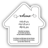 Dua bordje - Huisje welcome